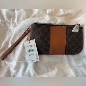 Nine West Elegant Brown and Black Clutch (new with tags)